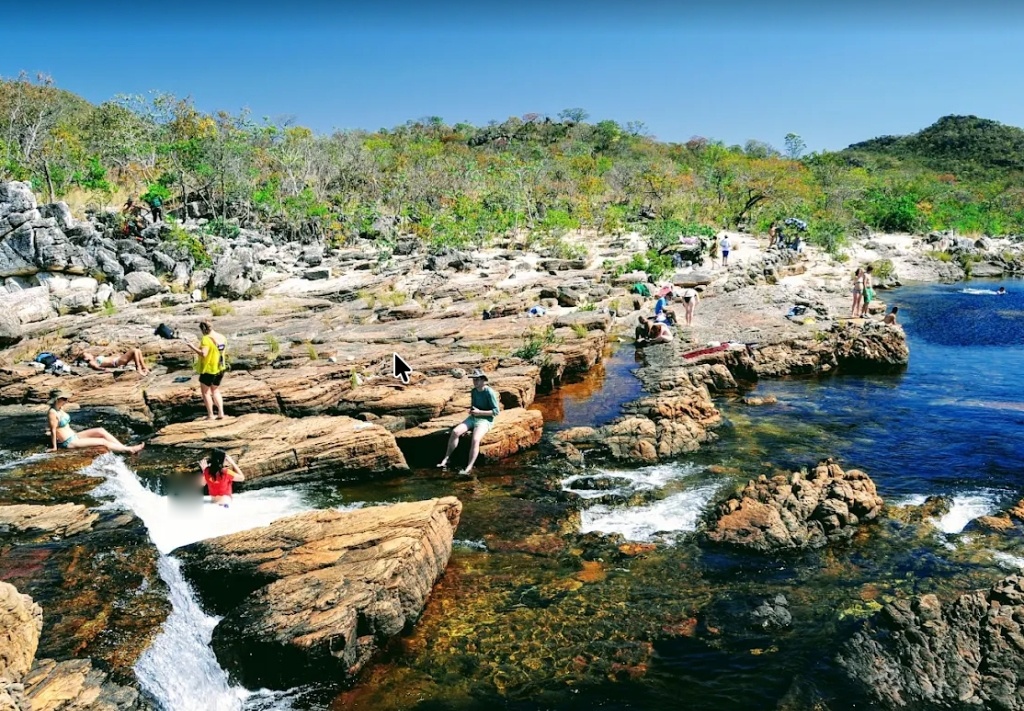 Banhistas nas Corredeiras do Rio Preto